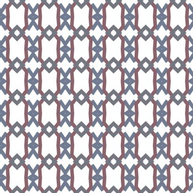 Tekrarlanan geometrik şekilli kusursuz desen, vektör illüstrasyonuName