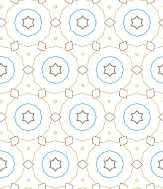 Tekrarlanan geometrik şekilli kusursuz desen, vektör illüstrasyonuName