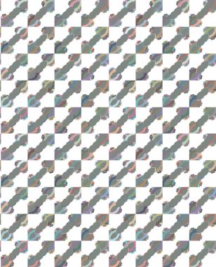 Soyut geometrik şekilli kusursuz desen