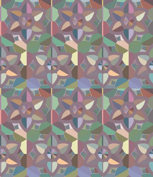 具有抽象几何形状的无缝图案 — 图库矢量图片