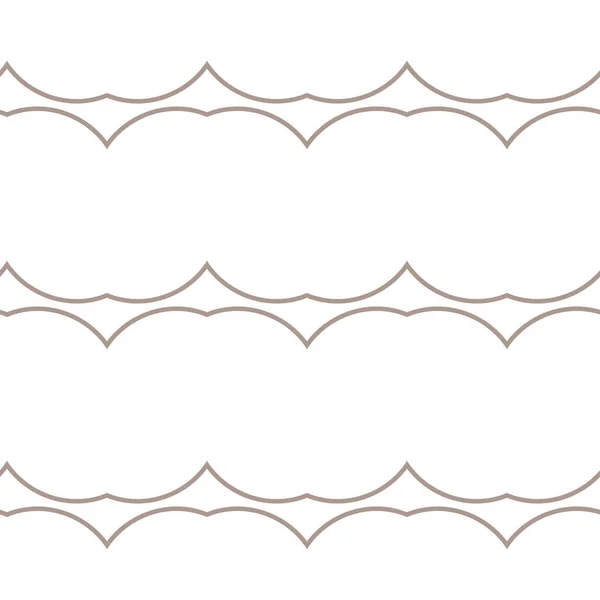 Patrón Sin Costura Con Formas Geométricas Repetidas Ilustración Vectorial — Archivo Imágenes Vectoriales