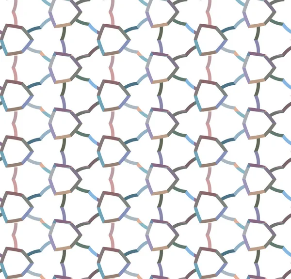 Senza Soluzione Continuità Modello Geometrico Illustrazione Sfondo — Vettoriale Stock