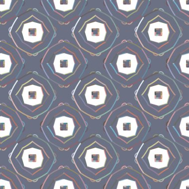 Modern geometrik vektör tasarımı, kusursuz desen çizimi