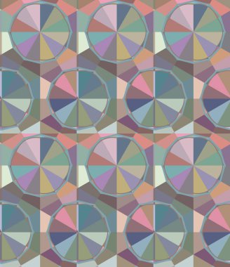 Soyut geometrik şekilli kusursuz desen