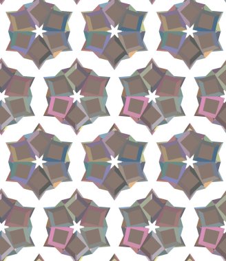 Soyut geometrik şekilli kusursuz desen