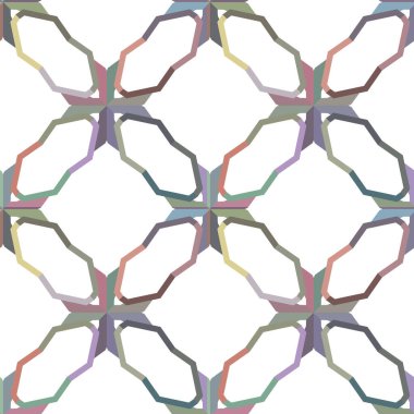 Soyut geometrik şekilli kusursuz desen