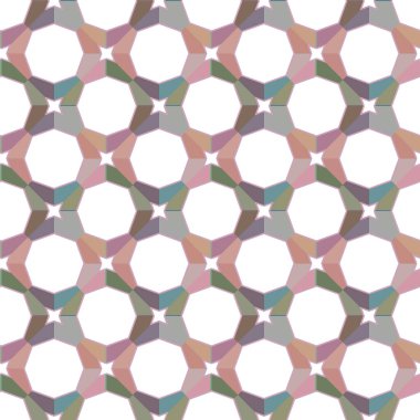 Soyut geometrik şekilli kusursuz desen