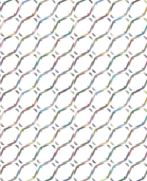 Padrão Sem Costura Com Formas Geométricas Abstratas —  Vetores de Stock