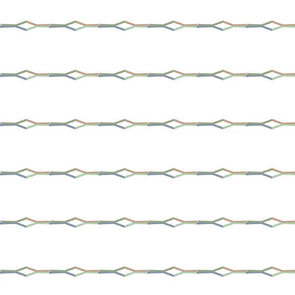 Nahtloses Muster Mit Geometrisch Wiederholten Formen Vektorillustration — Stockvektor