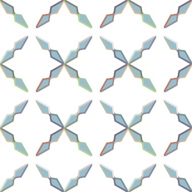Soyut geometrik şekilli kusursuz desen