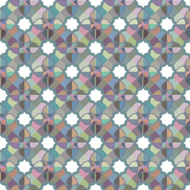 Tekrarlanan geometrik şekilli kusursuz desen, vektör illüstrasyonuName
