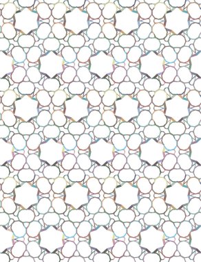 Soyut geometrik şekilli kusursuz desen