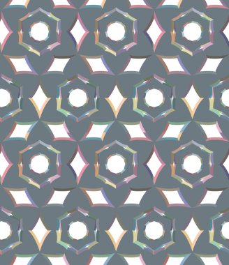 Tekrarlanan geometrik şekilli kusursuz desen, vektör illüstrasyonuName