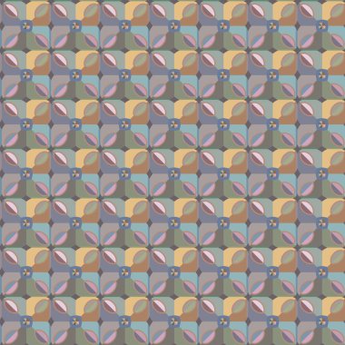 Tekrarlanan geometrik şekilli kusursuz desen, vektör illüstrasyonuName