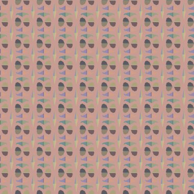 Soyut geometrik şekilli kusursuz desen