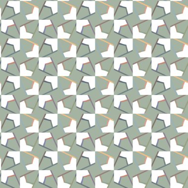 Soyut geometrik şekilli kusursuz desen