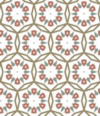 Soyut geometrik şekilli kusursuz desen