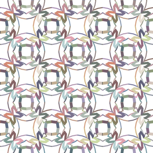 Nahtloses Muster Mit Geometrisch Wiederholten Formen Vektorillustration — Stockvektor