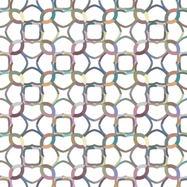 Naadloos Patroon Met Abstracte Geometrische Vormen — Stockvector