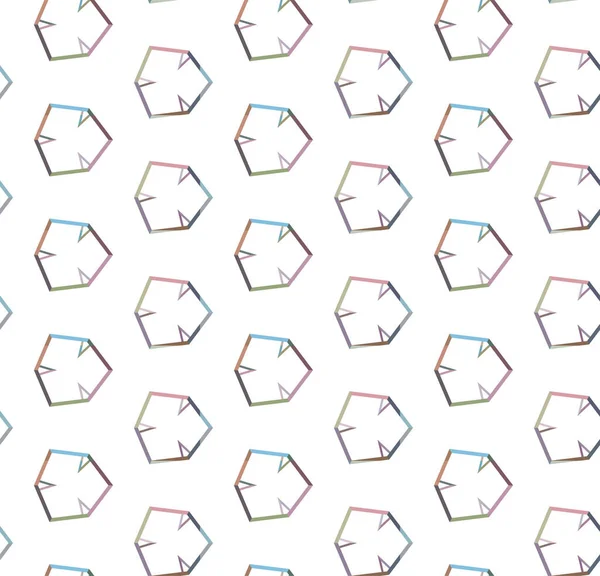 Abstrakte Nahtlose Geometrische Muster Illustration Hintergrund — Stockvektor