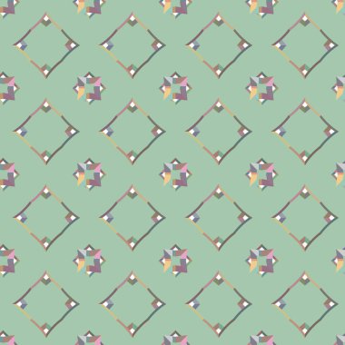 Modern geometrik vektör tasarımı, kusursuz desen çizimi