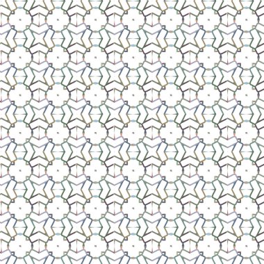 Soyut geometrik şekilli kusursuz desen
