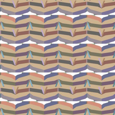 Tekrarlanan geometrik şekilli kusursuz desen, vektör illüstrasyonuName