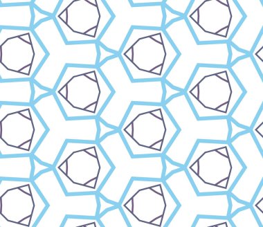 Soyut geometrik şekilli kusursuz desen
