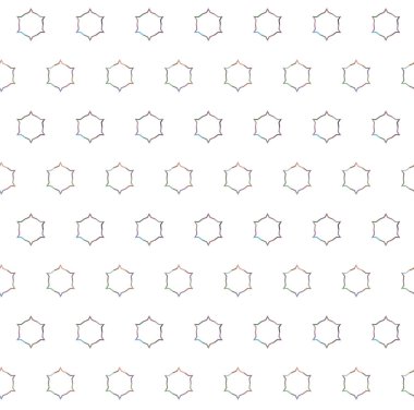 Modern geometrik vektör tasarımı, kusursuz desen çizimi