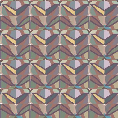 Soyut geometrik şekilli kusursuz desen