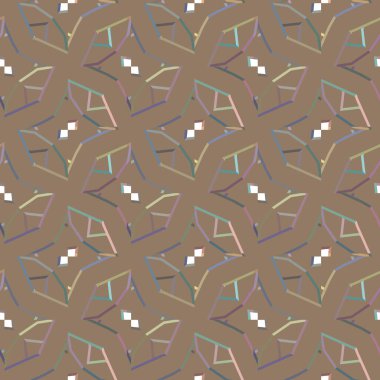 Tekrarlanan geometrik şekilli kusursuz desen, vektör illüstrasyonuName