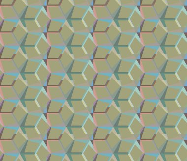 Soyut geometrik şekilli kusursuz desen