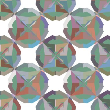 Soyut geometrik şekilli kusursuz desen
