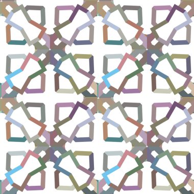 Kusursuz şablon, soyut duvar kağıdı, vektör illüstrasyonu        