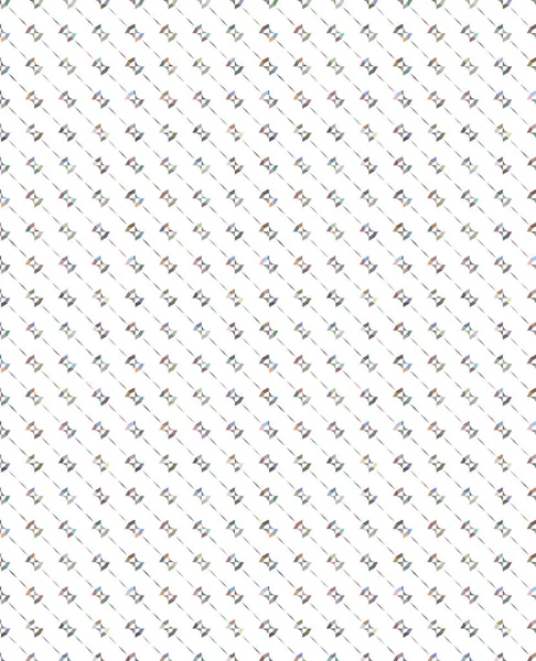 Padrão Sem Costura Com Formas Geométricas Repetidas Ilustração Vetorial — Vetor de Stock