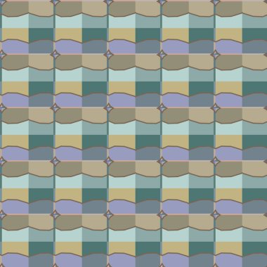 Soyut geometrik şekilli kusursuz desen