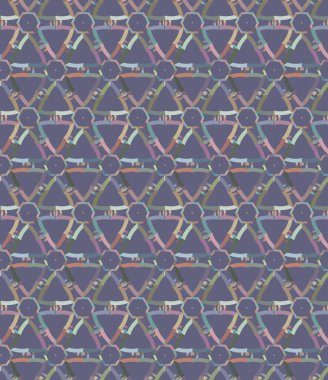 Soyut geometrik şekilli kusursuz desen