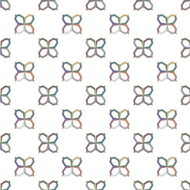 Soyut geometrik şekilli kusursuz desen