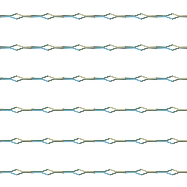 Sömlöst Mönster Med Geometriska Upprepade Former Vektorillustration — Stock vektor