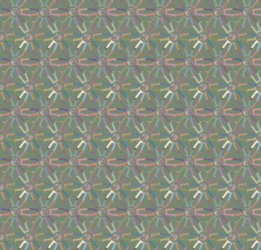 Soyut geometrik şekilli kusursuz desen