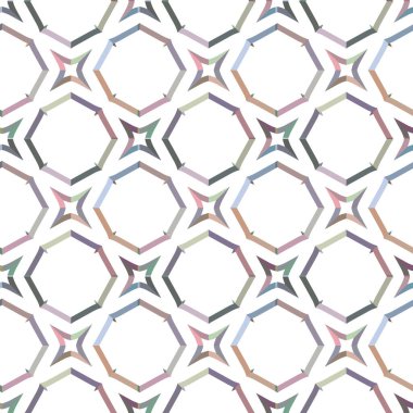 Tekrarlanan geometrik şekilli kusursuz desen, vektör illüstrasyonuName