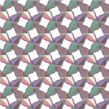 Soyut geometrik şekilli kusursuz desen