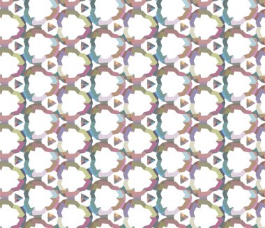 Tekrarlanan geometrik şekilli kusursuz desen, vektör illüstrasyonuName