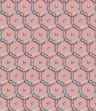 Tekrarlanan geometrik şekilli kusursuz desen, vektör illüstrasyonuName