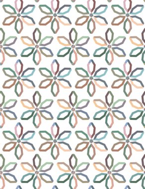 Tekrarlanan geometrik şekilli kusursuz desen, vektör illüstrasyonuName