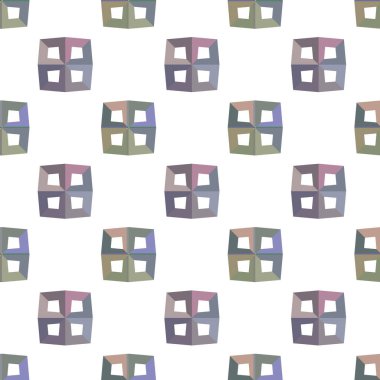Tekrarlanan geometrik şekilli kusursuz desen, vektör illüstrasyonuName