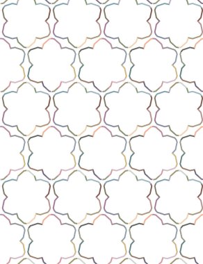 Tekrarlanan geometrik şekilli kusursuz desen, vektör illüstrasyonuName