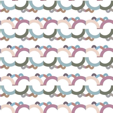 Tekrarlanan geometrik şekilli kusursuz desen, vektör illüstrasyonuName