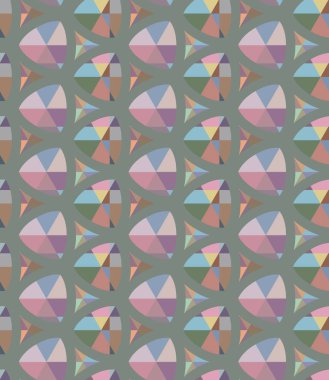 Tekrarlanan geometrik şekilli kusursuz desen, vektör illüstrasyonuName
