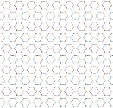 Tekrarlanan geometrik şekilli kusursuz desen, vektör illüstrasyonuName